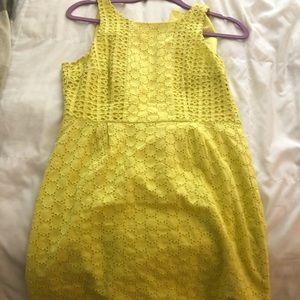 Size 0 old navy yellow crochet dress